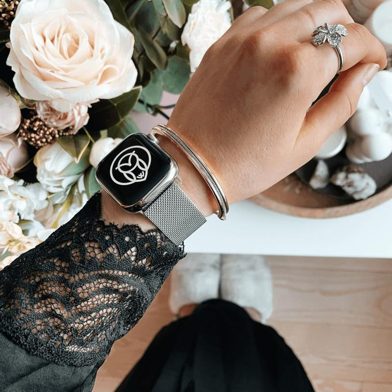 Apple Watch Magnet Band - Women'S Metal Band with Magnetic Buckle, Stainless Steel Mesh, Lightweight and Durable Durable Steel Durable Steel